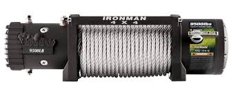 Ironman 4x4 9500lbs Monster Winch - Steel Cable